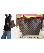 NEW AUTHENTIC 2026 LOUIS VUITTON Neverfull MM Tote Bag EBENE DAMIER - $2,200.00