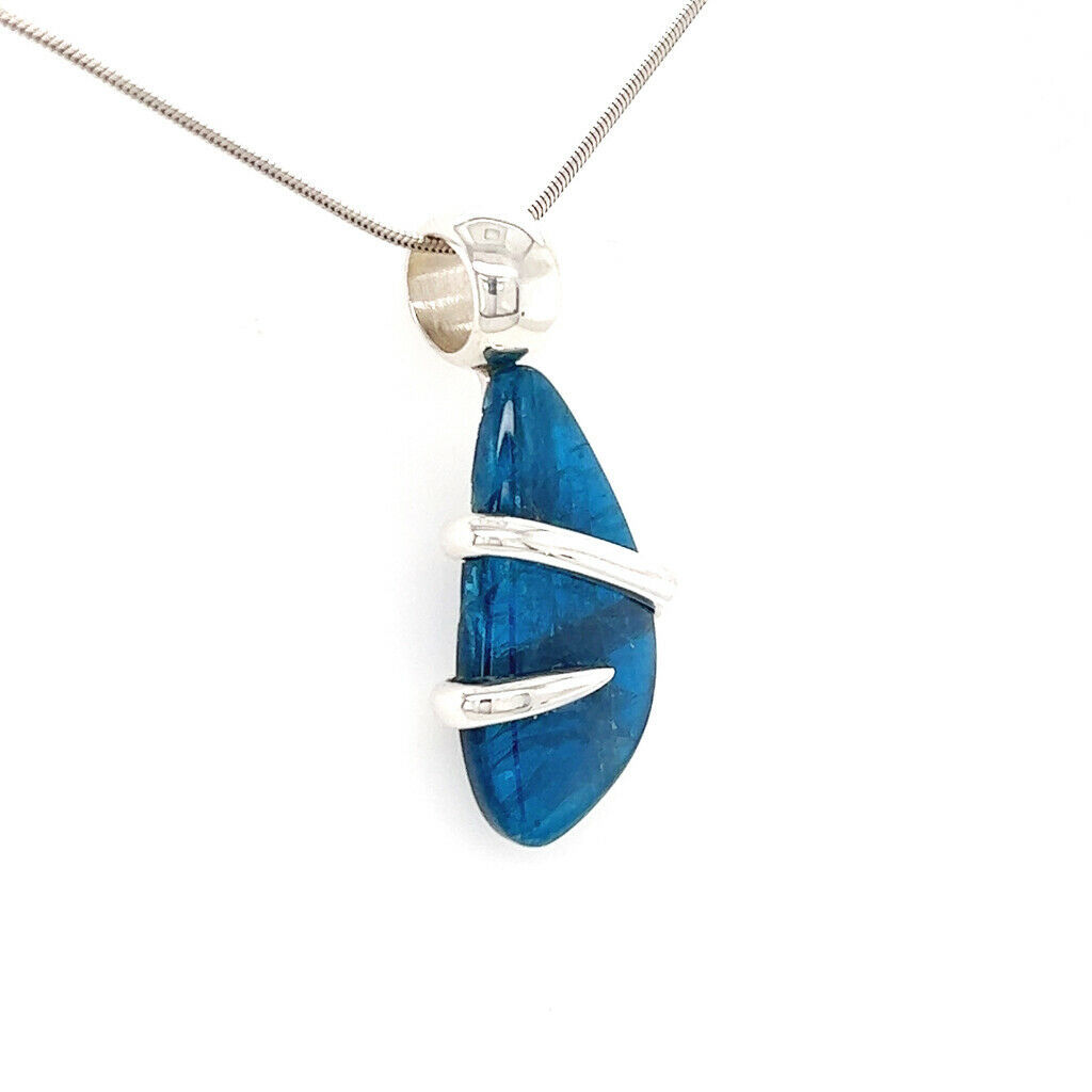 Blue Apatite Pendant Necklace by Stones Desire Item image 4