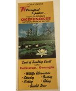 Vintage Okefenokee Swamp  Brochure Folkston Georgia QBR4 - £9.33 GBP