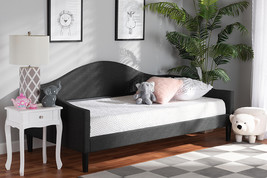 Michigan Charcoal Fabric Dark Brown Twin Size Daybed - $468.00