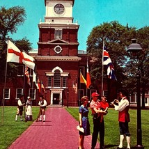 Vintage Henry Ford Museum Postcard Independence Hall Repro Dearborn MI Unposted - £15.17 GBP