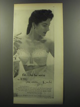 1953 Lilly Dache Nemo Bra Advertisement - Fit.. to be seen - £14.78 GBP