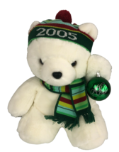2005 MARSHALL FIELDS SANTABEAR TEDDY BEAR W/ ORNAMENT STUFFED ANIMAL PLU... - $18.80