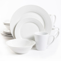 Noble Court 16 pc Dinnerware Set - White - Fine Ceramic - $1,667.81 MXN