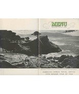 Southern Pacific Lines Menu 1938 Magic Monterey Peninsula on Cover Railr... - £62.73 GBP