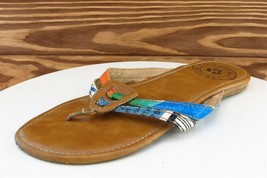BC Sz 7 M Brown Flip Flop Synthetic Women Sandals 7500 - £15.63 GBP