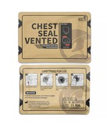 Military Medical Combat Chest Seal Vented Wound Dressing Trauma Bandage ... - $295.32 MXN