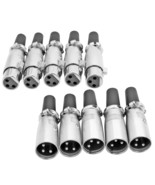 5Core 10 Pack 3 Pin XLR Male Female Microphone Audio Cable Connector  - £9.48 GBP