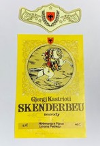 OLD ALBANIA SKENDERBEU KONJAK BRANDY LIQUOR BOTTLES LABEL-0.7l-COMMUNISM... - £11.66 GBP