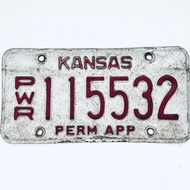  United States Kansas Permanent Power Unit License Plate PWR 115532 - £14.78 GBP