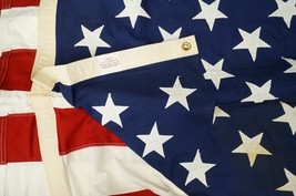 Vintage American Flag Best Cotton Bunting Valley Forge Spring City PA 56 X 116 - £30.35 GBP
