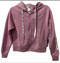 Aeropostale Pink Knit Sweatshirt Zip Up Women&#39;s Small Long Sleeves Hoodie - £27.18 GBP