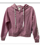 Aeropostale Pink Knit Sweatshirt Zip Up Women&#39;s Small Long Sleeves Hoodie - £27.24 GBP