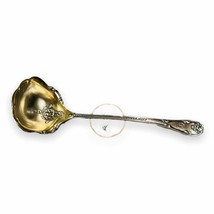 Towle Ladle Spoon Sterling Silver Rustic Pattern Sauce Gold Wash Monogra... - $1,090.43 MXN