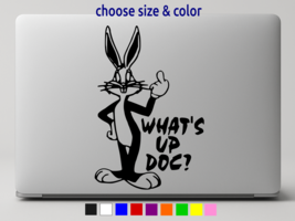 BUGS BUNNY WHAT'S UP DOC? Vinyl Decal Wall Laptop Car Sticker CHOOSE SIZ... - $3.42+