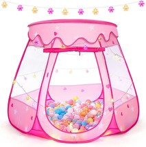 Ball Pits For Toddlers 1-3 With Carrying Bags, Princess Pop-Up Tent With Star - £29.03 GBP