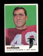 1969 Topps #159 Jim Burson Vg+ Falcons *X65333 - £1.73 GBP