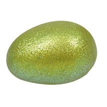 Easter Sparkling Egg Green Small 1.75&quot;  x 2.25&quot;  Embellished Glitter Home - $15.00