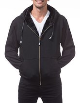 Pro Club Men&#39;s Heavyweight Pile Full Zip Hoodie, Black/Black, 4X-Large - $57.91+