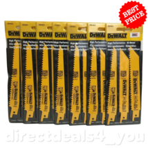 DEWALT Reciprocating Saw Wood Cutting Metal 3 Piece Set Bi-Metal Pack of 7 - £40.47 GBP