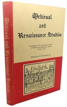 O. B. Hardison, J. R. (Edited) Medieval And Renaissance Studies, Number 5 Proce - $50.94