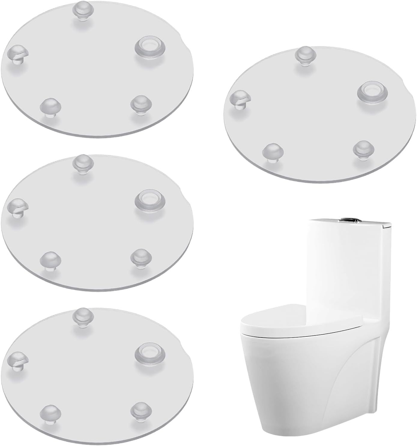 Replacement For Vormax Toilet Tank 4Pcs, Silicone Flapper Seal Gasket 3’’ - $35.92