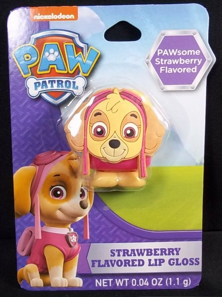 Paw Patrol SKYE pack strawberry flavored lip gloss NEW - $2.95