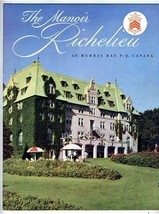 The Manoir Richelieu Booklet Murray Bay Pointe Au Pic Charlevoix Quebec ... - £66.07 GBP
