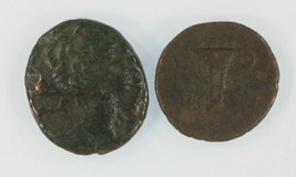 Antike Griechenland 2-coin Set Thessalische Liga AE18 Cyme Aeolis AE 17mm - £43.55 GBP