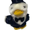 Aflac Plush Talking Duck 50th Anniversary Talking Duck Tuxedo Key Ring 4... - $18.87