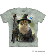 CatDalf Cat Gandalf Wizard Unisex Adult T-Shirt The Mountain 100% Cotton... - £21.11 GBP+