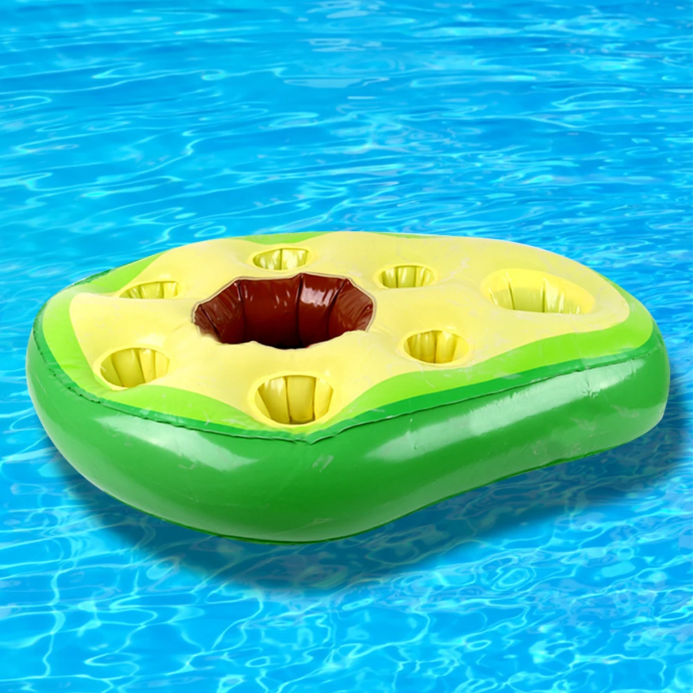 Float Beer Drink Tray Inflatable Swimming Pool Drink Cup Stand Cooler Table - £16.23 GBP+