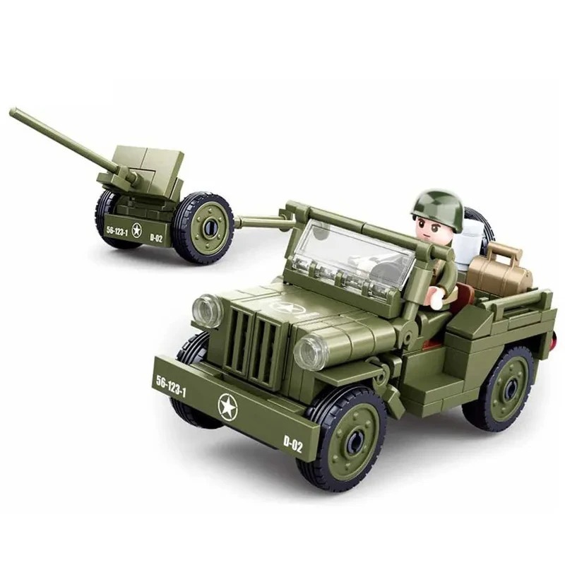 New 143Pcs Military Vehicle WW2 Normandy Landing Car Building Blocks Toys - $19.99