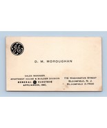 General Electric Appliances Builder Division Vtg Business Card Bloomfiel... - $8.86