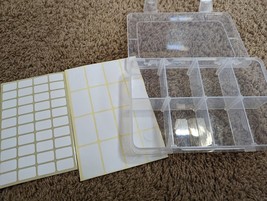 Quefe 1 Pack 8 Grids Bead Organizers and Storage Plastic Box 7.3&quot; x 4.8&quot;... - $16.70 CAD