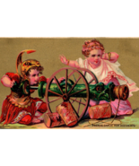 Children Dressed Roman Soldiers Prends Garde Aux Accidents Victorian Tra... - $18.81