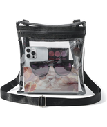 Clear Bag Stadium Approved, Crossbody Transparent Bag for Concerts Sport... - £10.95 GBP