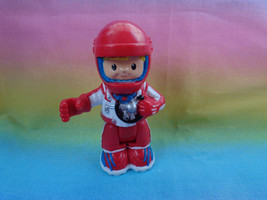Fisher Price Little People Poseable Bendable Car Racer Driver Red White ... - £1.96 GBP