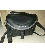 Sony LCS-X20 Camera Camcorder Soft Carrying Bag Black Adjustable Shoulde... - £11.92 GBP