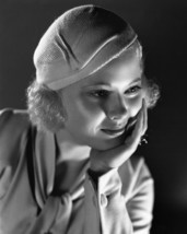 Mary Carlisle glowing with hand on face knit cap 16x20 Canvas - £55.94 GBP