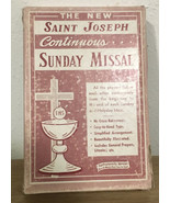 Vtg Saint Joseph Continuous Sunday Missal 720/50 Deluxe Morocco Grain Le... - $98.00