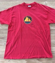 Vintage 1992 Bar Harbor Maine Red T-Shirt Men’s XL Artist Painted Screen - £22.12 GBP