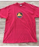 Vintage 1992 Bar Harbor Maine Red T-Shirt Men’s XL Artist Painted Screen - £22.14 GBP
