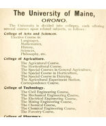 1906 University Of Maine At Orono Advertisement College Education E17H - $35.02 CAD