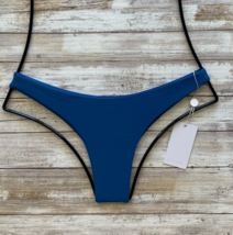 Mikoh Swim Kai Blue Lahaina Extra Skimpy Brazilian Bikini Bottom (M) Nwt $90 - £71.92 GBP