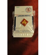 NEW QTY OF 2 BEST EMBLEM &amp; INSIGNIA USMC 4TH MARINE DIVISION PIN SI 1257 - €13,13 EUR