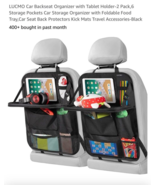 2 Pack Car Backseat Organizer Seat Back Protectors with 6 Storage Pockets - €17,21 EUR