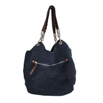 The Sak Original Navy Blue Crochet Knit Shoulder Bag Purse - £21.41 GBP