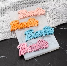 NEW Barbie Doll Logo Silicone Mold - $7.43