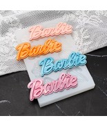 NEW Barbie Doll Logo Silicone Mold - $7.43